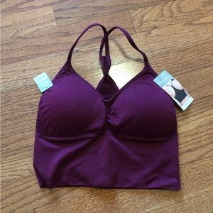NWT BURGUNDY WORKOUT TOP